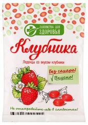 Карамель леденцовая, Лакомства для здоровья 50 г на изомальте клубника