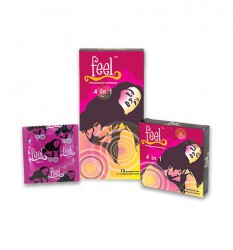 Презервативы Feel 4 в 1 12 шт.