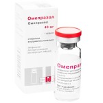 Омепразол, лиофилизат для приготовления раствора для инфузий 40 мг 1 шт флаконы